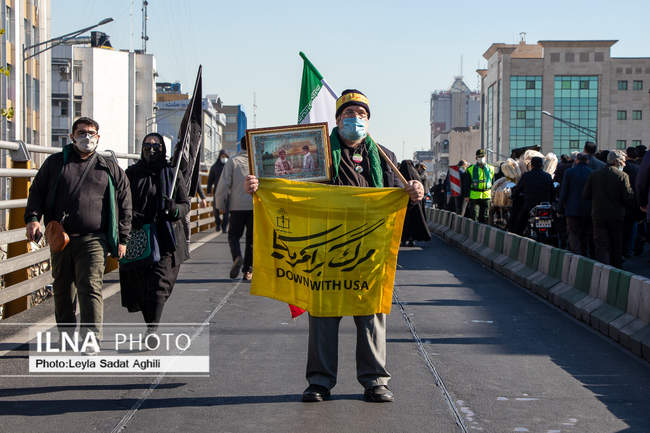 تشییع باشکوه پیکر‌های مطهر ۱۵۰ شهید گمنام در تهران/۳