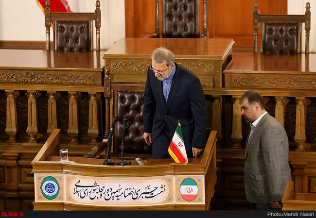 نشست خبری رئیس مجلس شورای اسلامی 