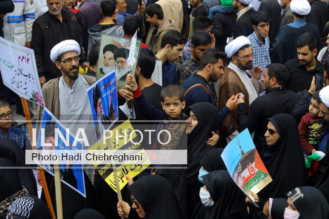 راهپیمایی روز قدس استان قم 