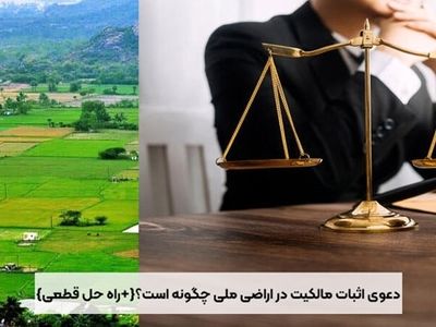 دعوی اثبات مالکیت در اراضی ملی چگونه است؟{+راه حل قطعی}