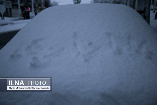 برف شدید  در کردستان 