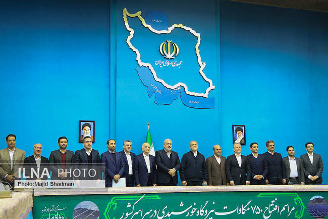 افتتاح و بهره برداری از طرح های نفت و نیرو