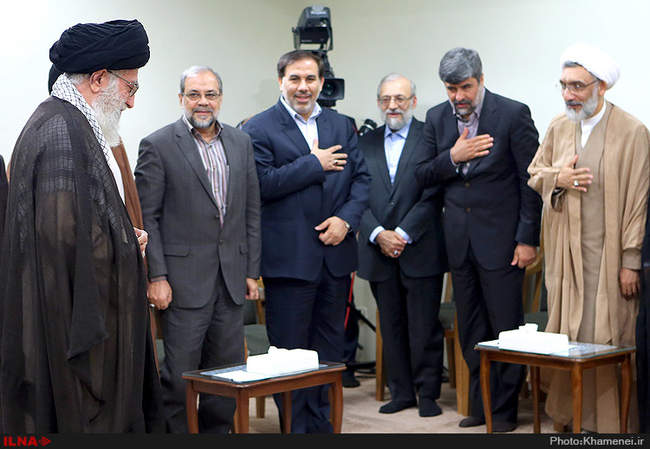 دیدار رئیس و مسئولان قوه قضائیه با مقام معظم رهبری 