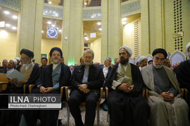 مراسم ختم همسر آیت‌الله سیستانی در تهران