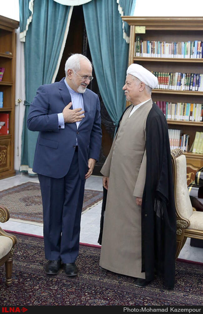 دیدار وزیر امور خارجه  با آیت‌الله هاشمی رفسنجانی