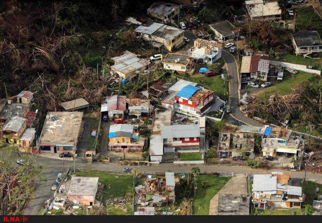 تصاویر هوایی از تخریب پورتوریکو