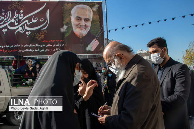 تشییع باشکوه پیکر‌های مطهر ۱۵۰ شهید گمنام در تهران/۲