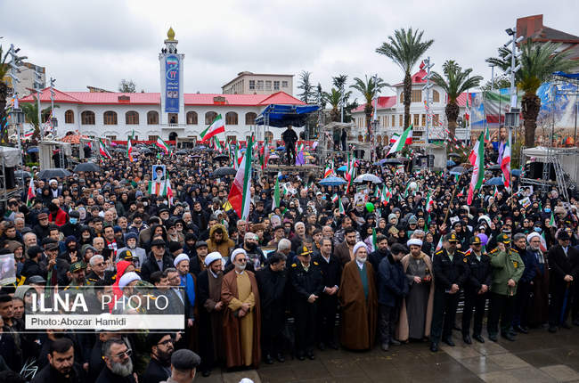 راهپیمایی 22 بهمن در استان گیلان ( رشت )