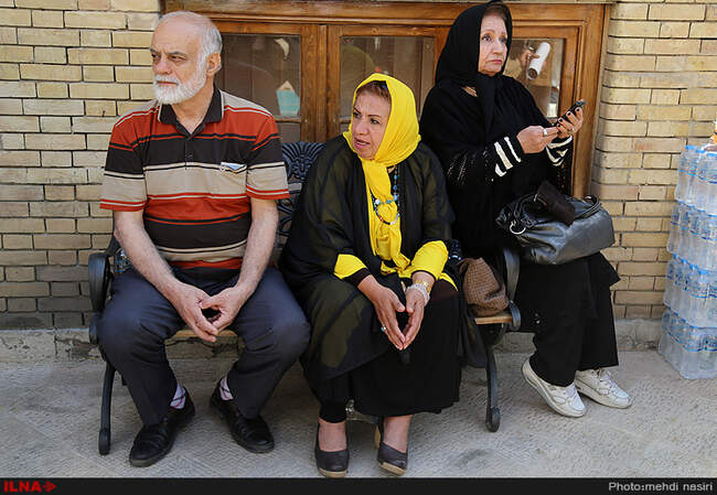 مراسم تشییع پیکر بانو ثریا حکمت در خانه سینما