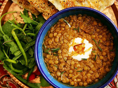 طرز تهیه عدسیِ لعاب‌دار و خوشمزه 