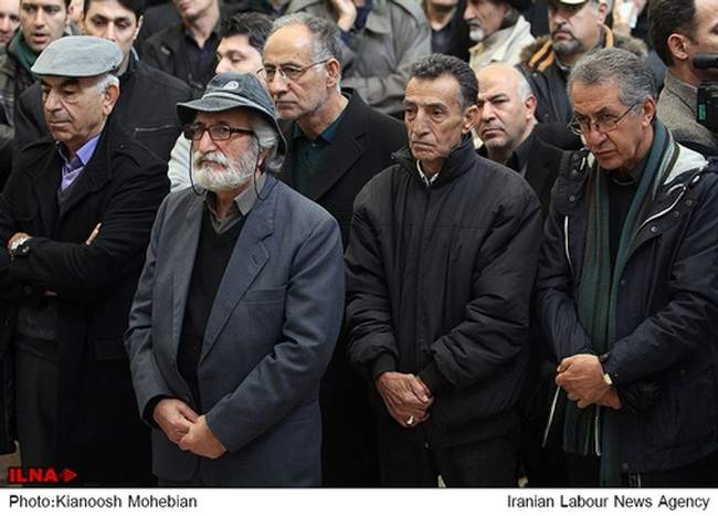 مراسم تشییع پیکر عظیم جوانروح فیلمبردار سینما و تلویزیون