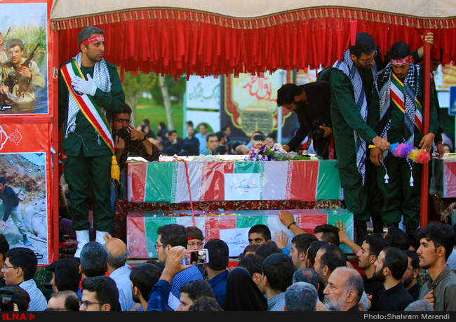 تشییع پیکر پاک 23 شهید دفاع مقدس-اصفهان