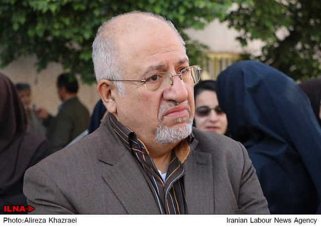 مراسم تشییع پیکر حسین قندی 