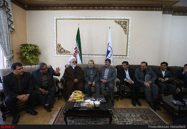 بازدید رئیس مجلس از مرز مهران و شلمچه 