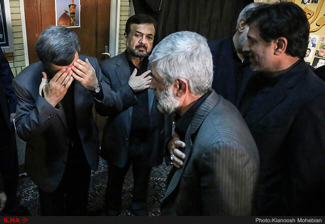 مراسم ترحیم برادر محمود احمدی نژاد