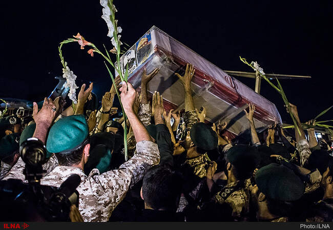 ورود پیکر شهید حججی به تهران