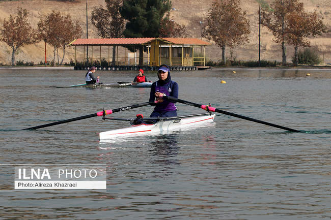 تمرینات تیم های ملی قایقرانی بانوان و آقایان