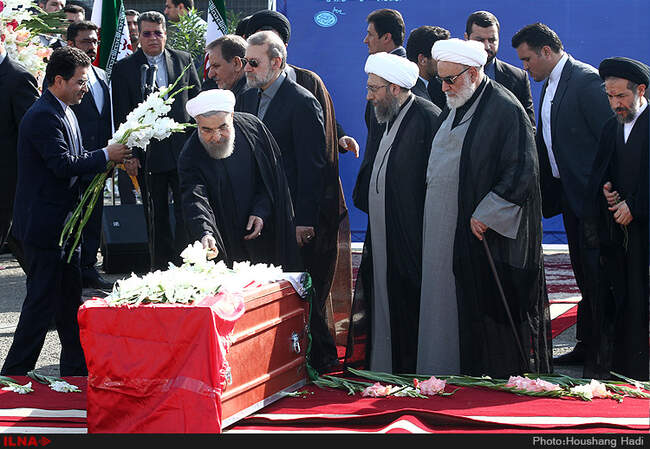 مراسم استقبال از جانباختگان فاجعه منا 