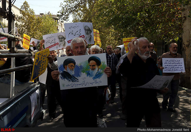 راهپیمایی نمازگزاران در سالگرد شهدای فاجعه منا - تهران 