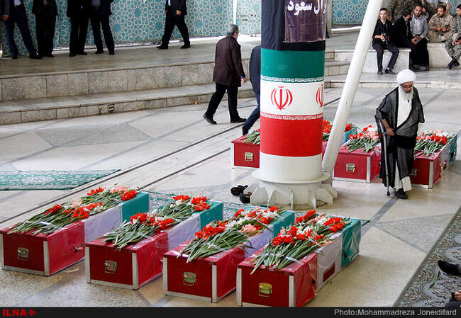 مراسم تشییع پیکر جان‌ باختگان فاجعه منا در تهران/3