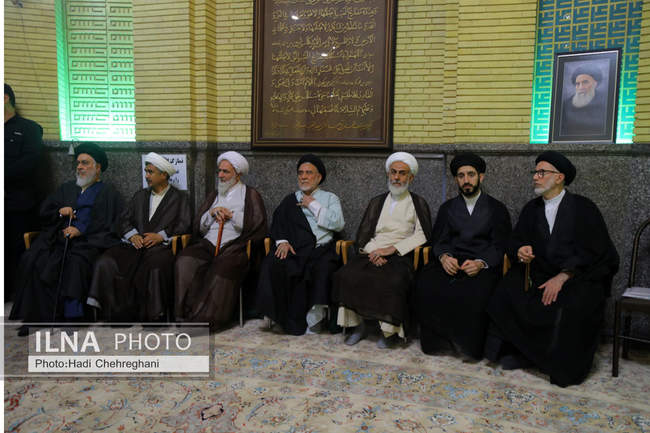 مراسم ختم همسر آیت‌الله سیستانی در تهران