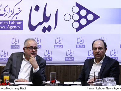 نشست خبری محمد سعیدی و سیروس ناصری دو عضو مذاکره کننده در دولت اصلاحات درخبرگزاری کار ایران