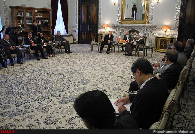 دیدار آیت الله هاشمی رفسنجانی با رئیس مجلس لهستان