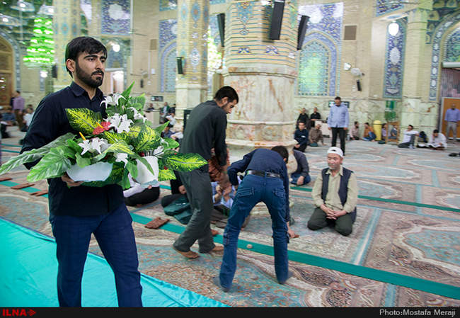 آئین جزء خوانی قرآن کریم در مسجد مقدس جمکران