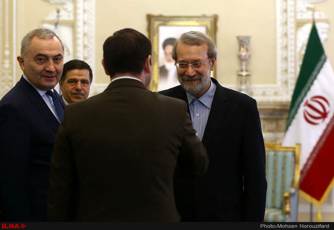 دیدار علی لاریجانی، رئیس مجلس با وزیر خارجه رومانی‎