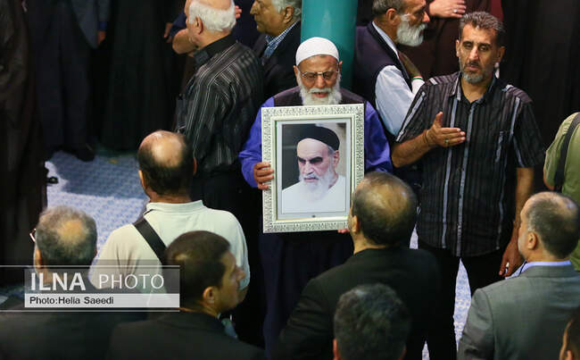 مراسم بزرگداشت والده همسر حجت‌الاسلام سید حسن خمینی در حسینیه جماران