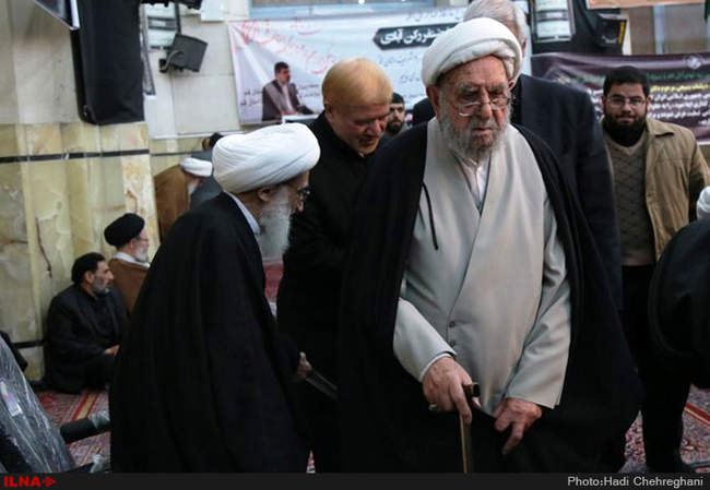 مراسم بزرگداشت مرحوم غضنفر رکن آبادی در مسجداعظم قم