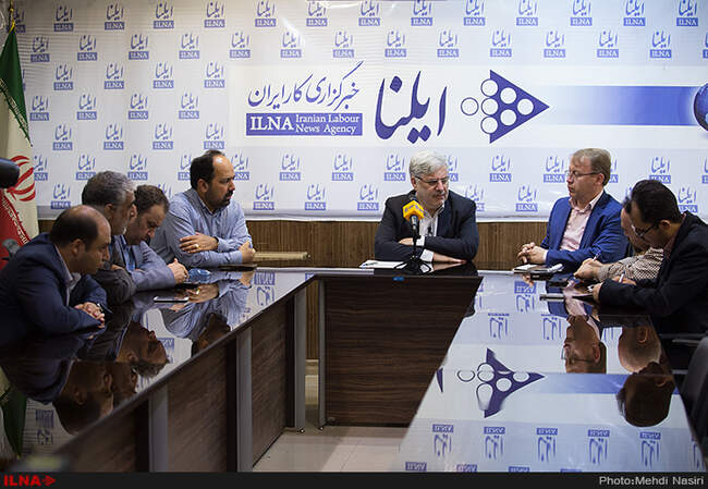 بازدید سید تقی نوربخش مدیر عامل سازمان تامین اجتماعی از خبرگزار کار ایران