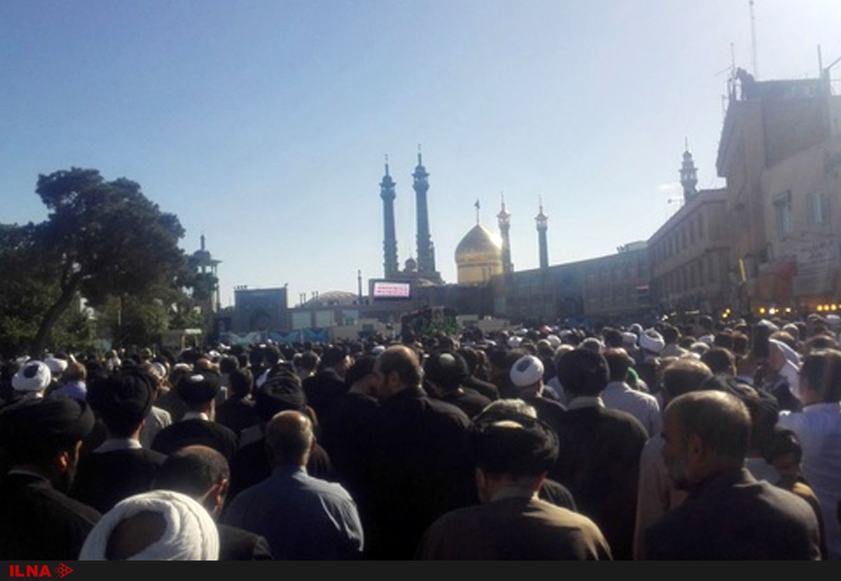 پیکر حجت‌الاسلام طباطبایی در قم تشییع و به خاک سپرده شد