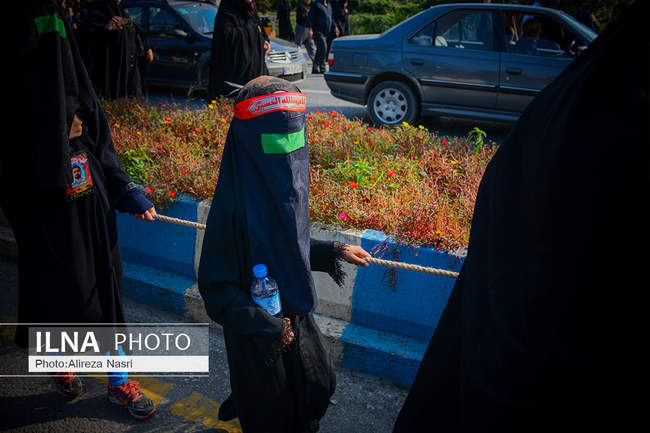 حرکت نمادین کاروان اسرای واقعه کربلا در کلارآباد مازندران