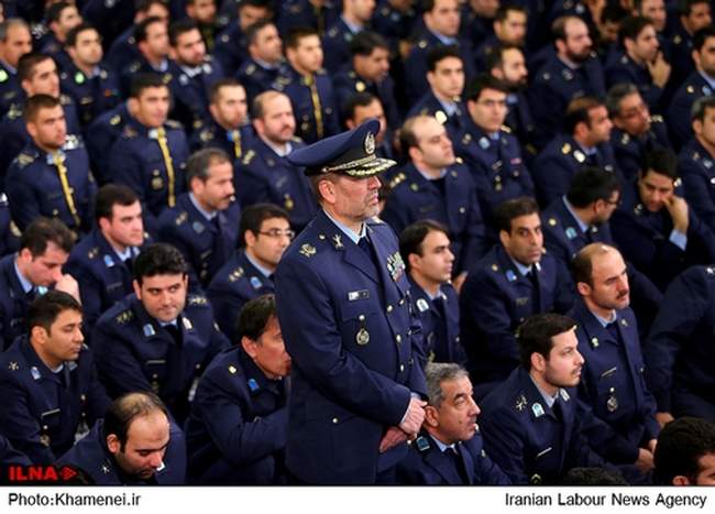 دیدارکارکنان و فرماندهان نیروی هوایی با فرمانده کل قوا