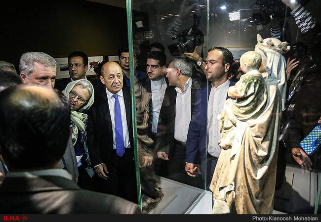 گشایش رسمی موزه لوور در تهران با حضور وزیر امور خارجه فرانسه