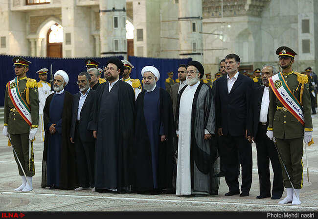 تجدید میثاق رئیس جمهور با آرمان‌های امام راحل و شهدای هشت سال دفاع مقدس