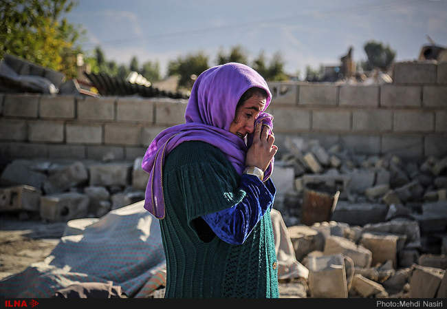 خسارات زلزله در روستاهای کرمانشاه