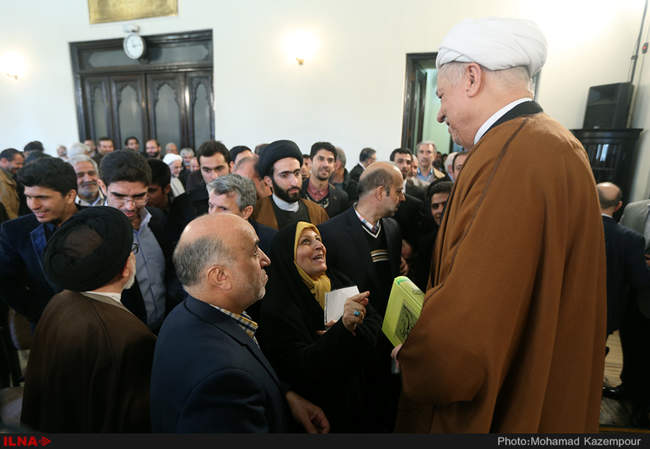 دیدار جمعی از فرماندهان دفاع مقدس با آیت الله هاشمی رفسنجانی