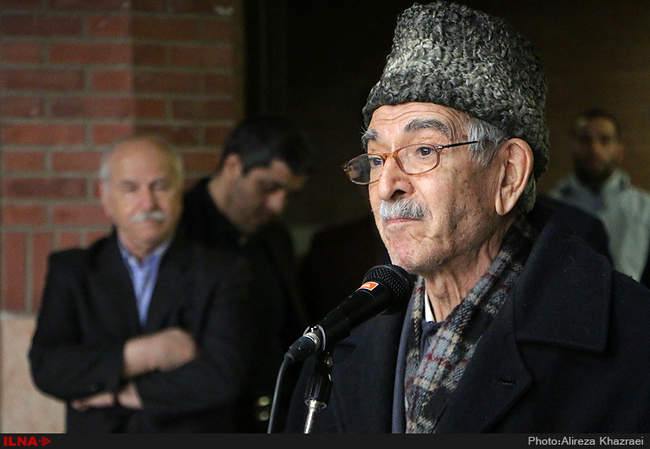 مراسم تشییع  پیکر مرحوم احمد منزوی