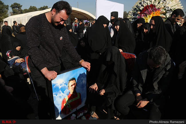 مراسم اولین سالگرد شهدای آتش نشان حادثه پلاسکو