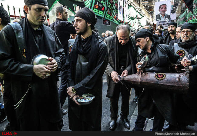 مراسم عزاداری تاسوعای حسینی در بازار تهران