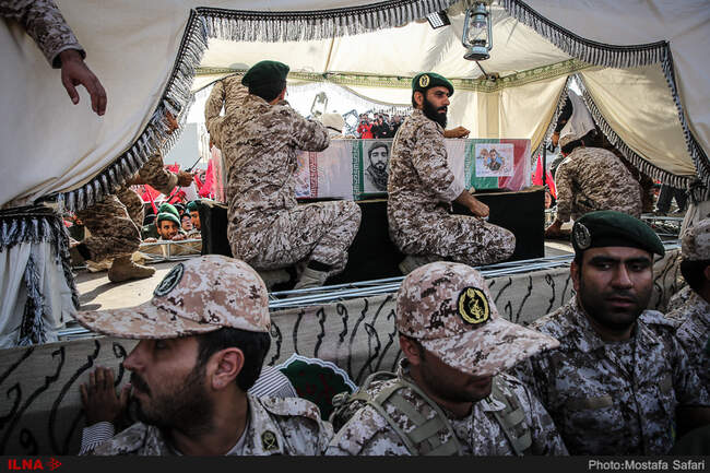مراسم تشییع پیکر شهید حججی-2