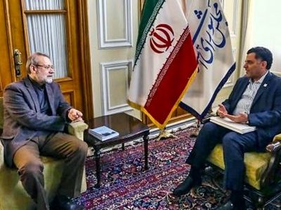 دیدار رئیس جمعیت هلال‌احمر با رئیس مجلس شورای اسلامی