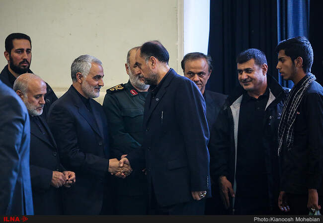 مراسم ترحیم پدر سردار سلیمانی
