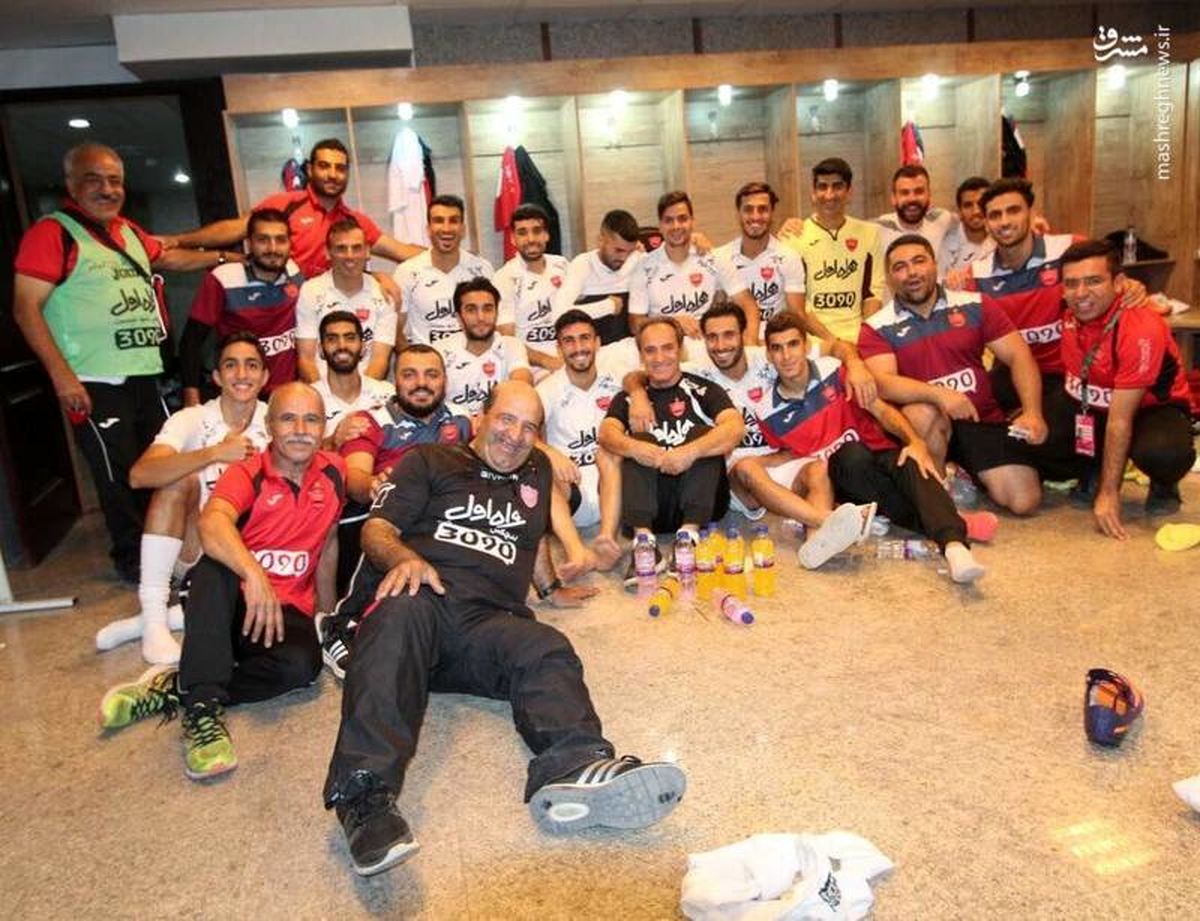 رختکن پرسپولیس بعد از برتری مقابل نفت تهران/ عکس