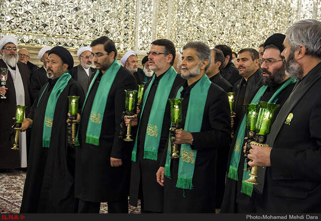 خطبه خوانی شب شهادت امام رضا (ع)در حرم مطهر رضوی با حضور عباس عراقچی