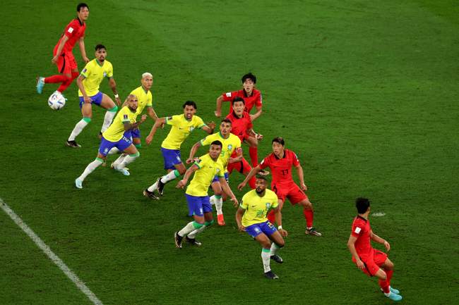 گزارش تصویری بازی برزیل و کره جنوبی