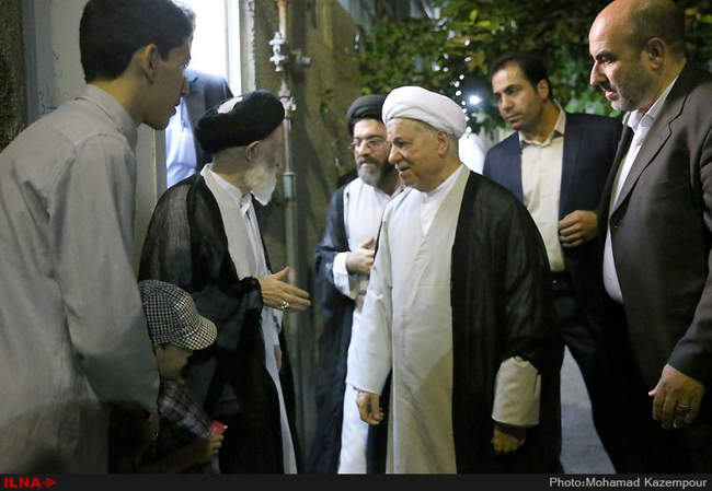 دیدار آیت الله هاشمی رفسنجانی و آیت الله شبیری زنجانی /مشهد