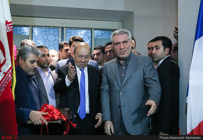 تصاویری از افتتاحیه «لوور در تهران» با حضور وزیر خارجه فرانسه